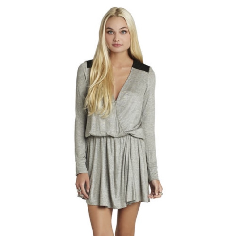 BGBGeneration Long Sleeve Drop-Waist Dress